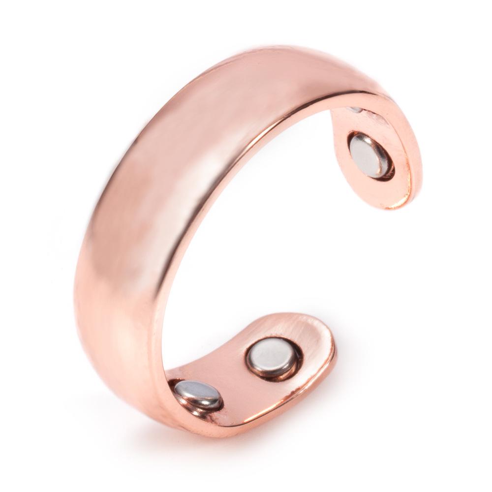 European & American Rose Gold Plated Men's Magnetic Health Ring