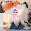 Creative Acrylic Girl Car Pendant - Hanging Ornament & Interior Decoration