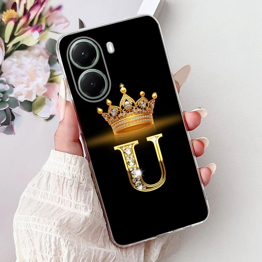 For Xiaomi Poco X7 Pro Case 2025 Cute Crown Letters Soft Transparent Silicone Phone Back Cover For Xiaomi Poco X7 X 7 X7Pro Capa