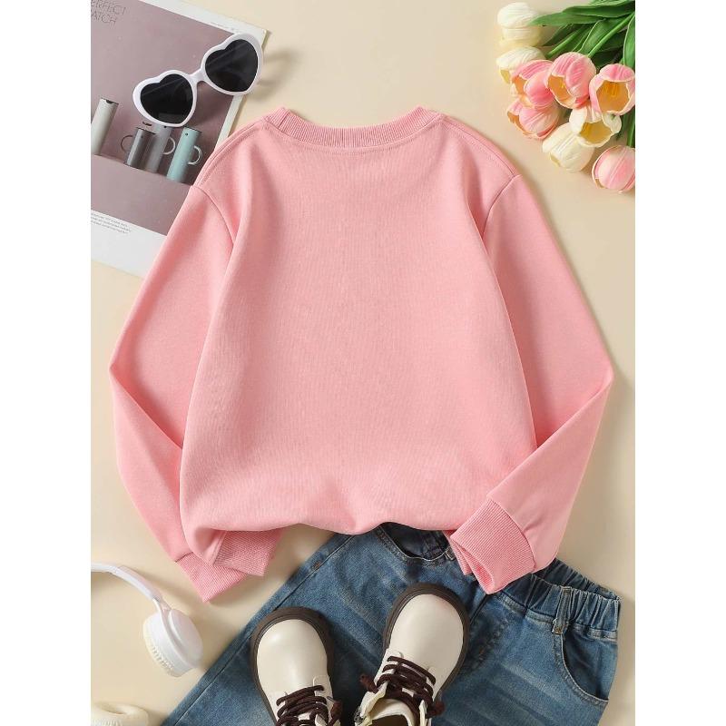 Kids Crewneck Sweatshirt, Vibrant Cement Mixer Truck Graphic Print,Spring Autumn Casual Sport Tops