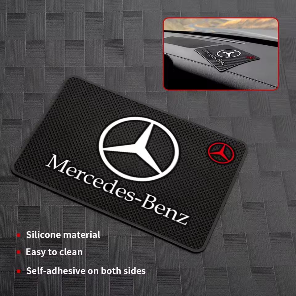 Anti Slip PVC Car Mat Sticky For Mercedes Benz AMG W205 W203 W211 W220 Dashboard Phone Holder GLC GLA W210 Interior Styling Pads UU4