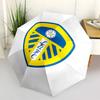1 PC Automatic Folding Umbrella - Leeds Football Club Pattern Portable Foldable Design With 8 Ribs Christmas Birthday Gifts