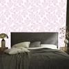 Wallpaper Flowers white and powder pink, soft shapes 50x1000