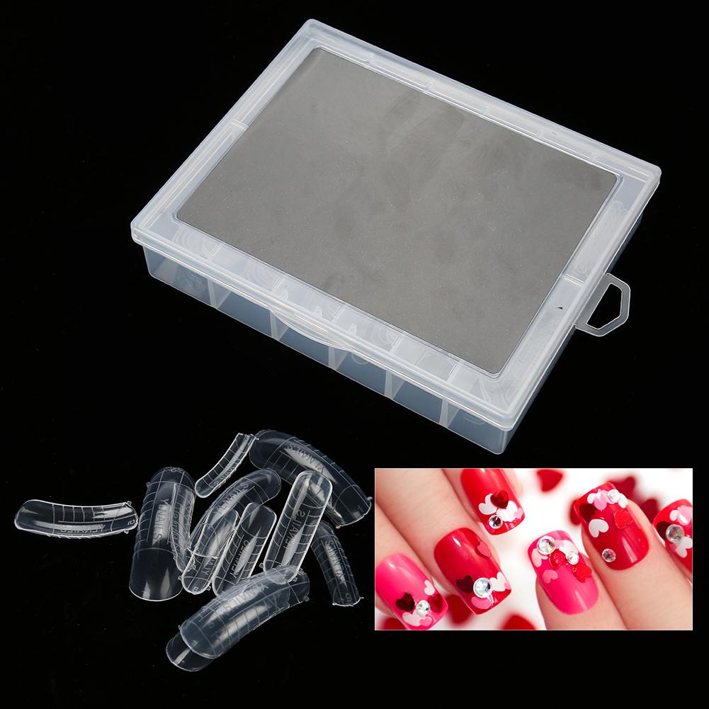 120 st Transparenta Heltäckande Falska Nagelkonstspetsar Förlängning Falska Naglar Låda 3#