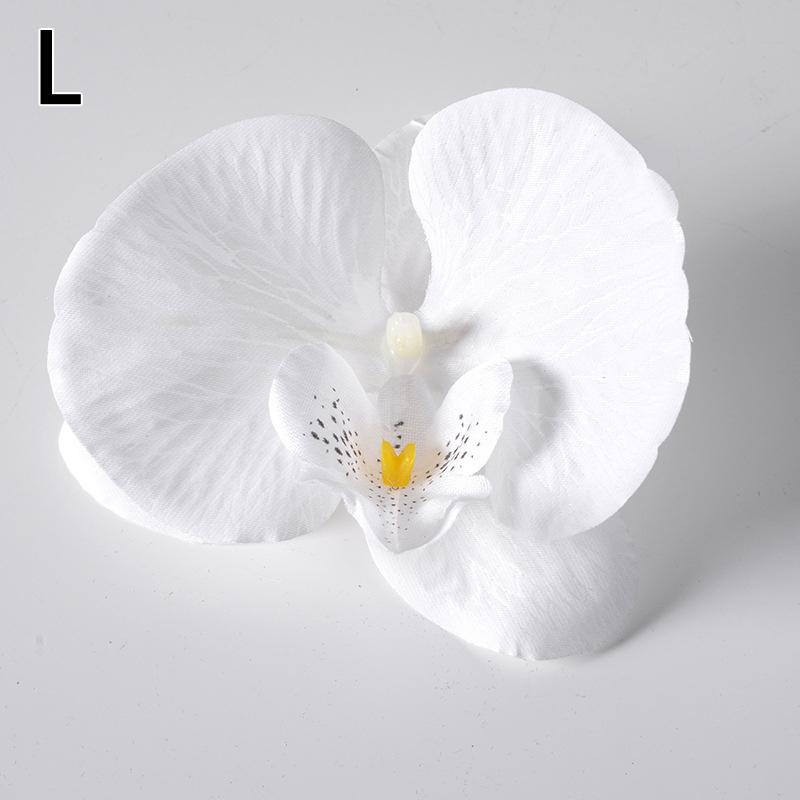 10 Stück Simulierte Gemusterte Schmetterlingsorchidee Künstliche Blumen für Heim-Zimmerdekoration Hochzeitskranzdekoration DIY Haarkarten