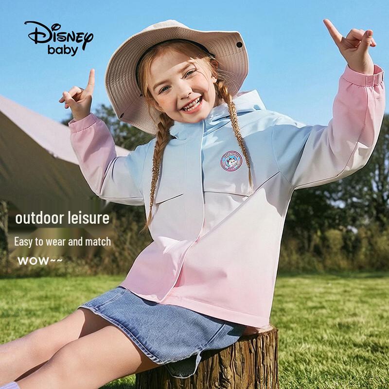 Disney Kids Spring Hooded Outerwear Jacket 120