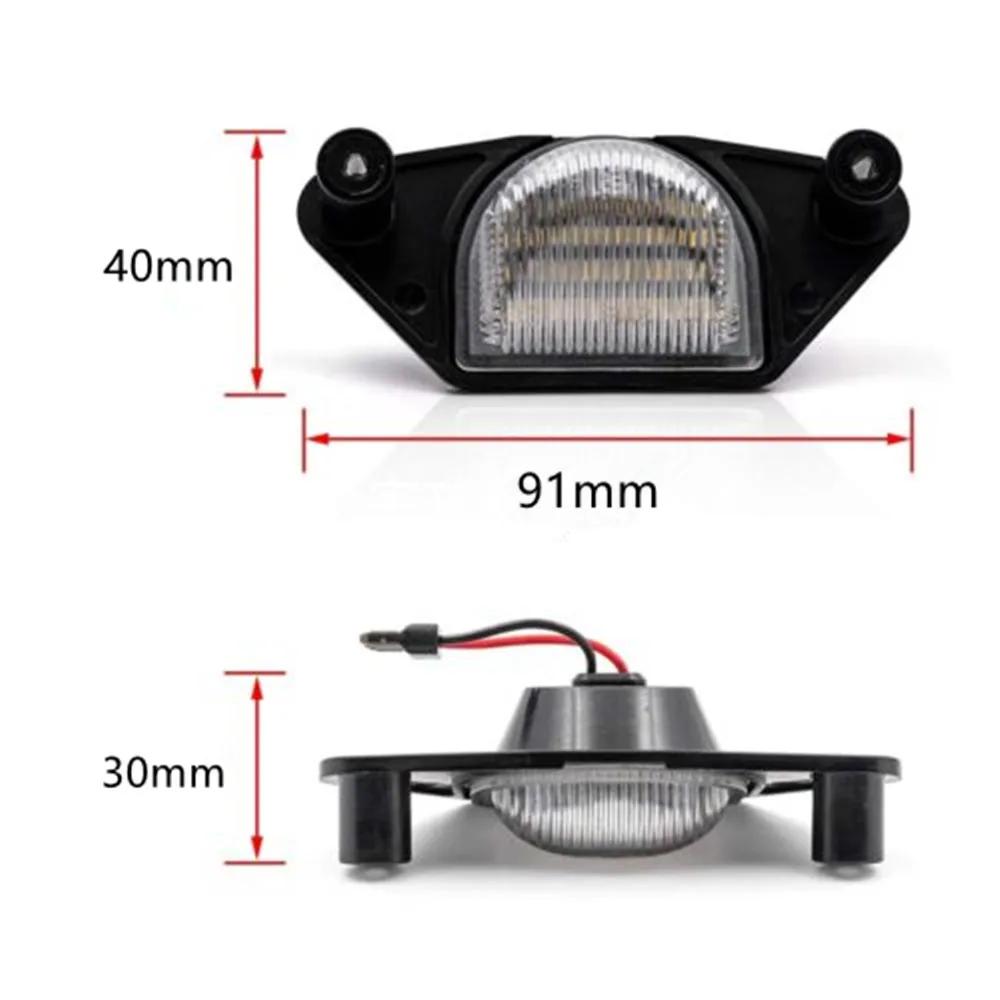 2x White Led License Plate Number Light For Chevrolet Impala Monte Carlo Lumina SSR Beretta S10 C1500 C2500 K2500 K3500 Lamp
