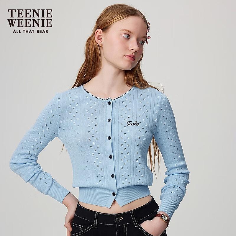 Teenie Weenie Bearnova 2025 Autumn French Jacquard Knit Cardigan