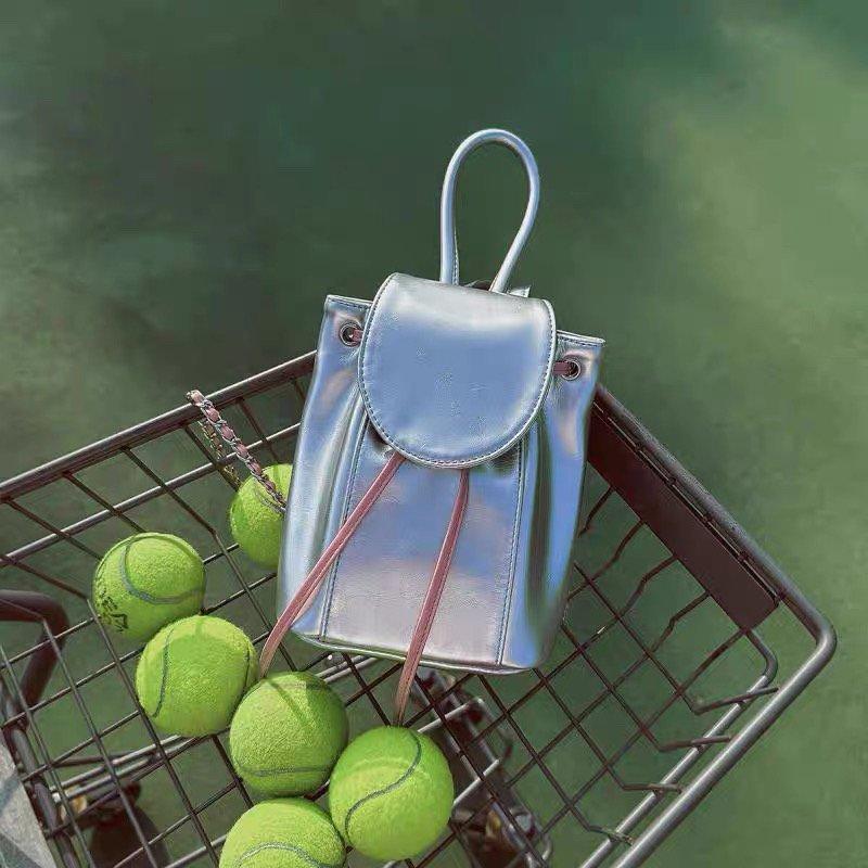 

Серебристая пудра Контрастный рюкзак Рисунок коры Мини-сумка на цепочке Рюкзак для мобильного телефона Нишевый Простой Повседневный рюкзак 21*3*15 королевский синий