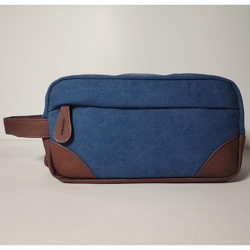

Influencer s Waterproof Portable Canvas Toiletry & Makeup Bag - Customizable Multi-functional Storage 25*12*14CM/4L