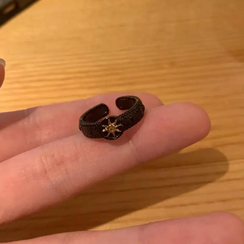 Vintage Y2k Demon Heart Zircon Adjustable Rings For Women Personality Rings Party Halloween Jewelry Accessories Gifts