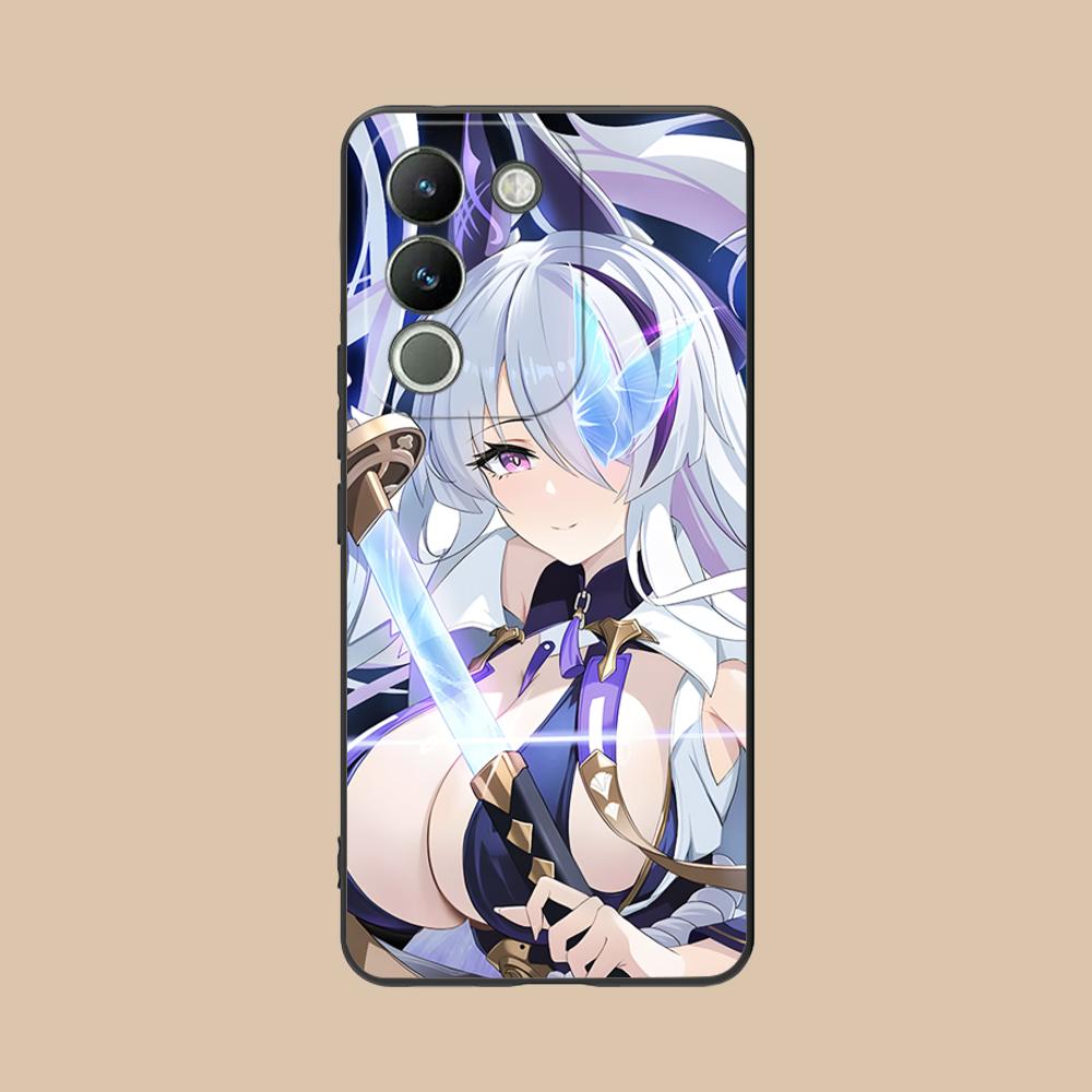 Azur Lane Unzen Matte TPU Mobile Phone Case for VIVO V60 V50 V40 V30 V29 V27 V25 V23 Pro Lite 5G Colorful Printing Cover