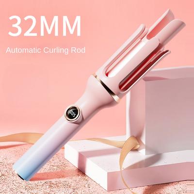 32mm Automatic Hair Curling Iron - 10 Temperature-Adjusting Modes Thermostatic Control for Dry Hair Curling Iron Rizadora Pa