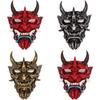 Terrifying Red Hannya Mask High Quality Resin Face Mask Perfect For Halloween Decor