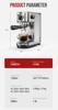 HiBREW H10B Espresso Coffee Machine, 20Bar Extraction Pressure, Semi-Automatic, Adjustable Temperature & Cup Volume, 1.3L Removable Water Tank, Silver