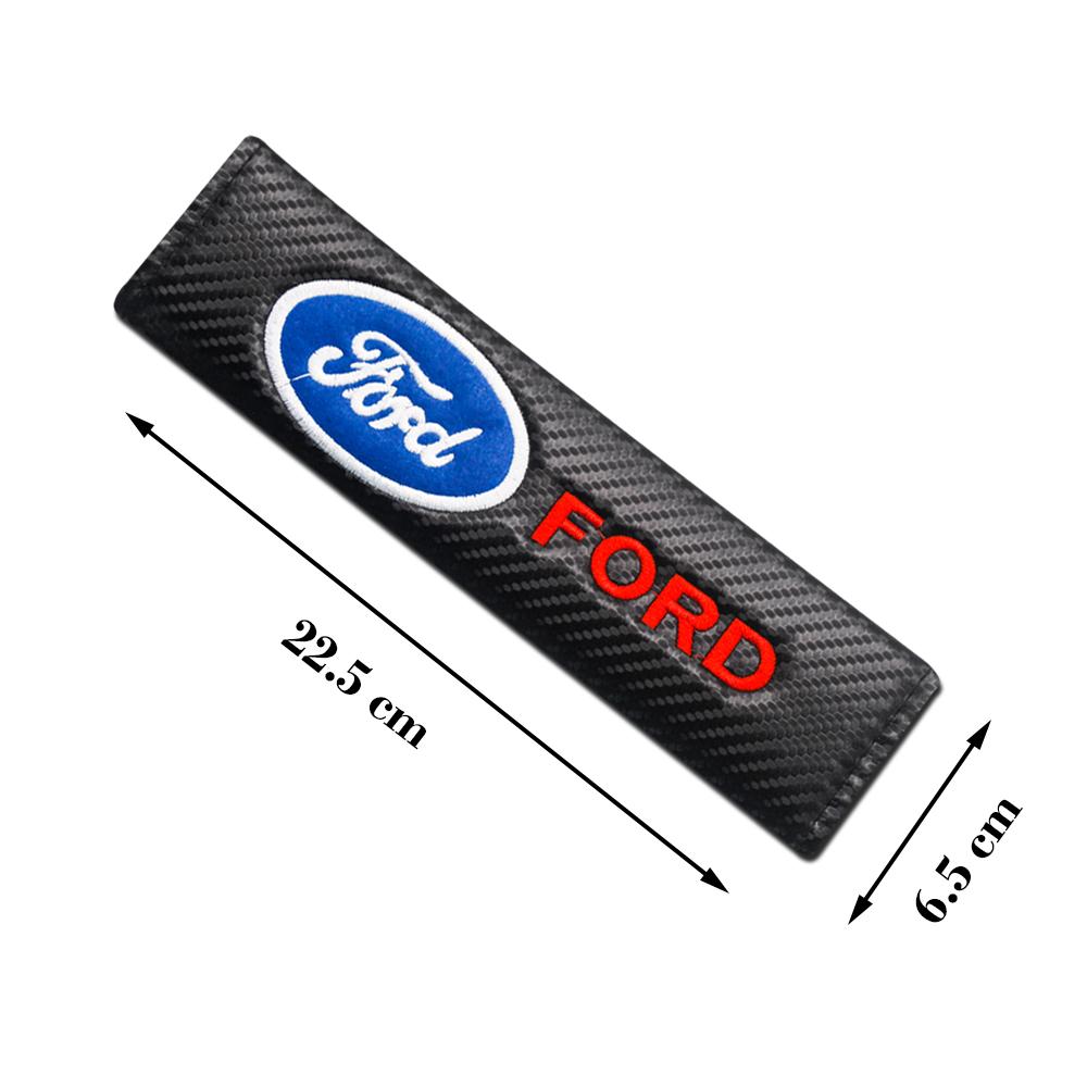 For Ford F MK42Pcs PU Leather Car Seat Belts Cover Universal Auto Interior Decor Shoulder Protection For Ford Focus mk2 mk3 Fiesta mk7 Ranger