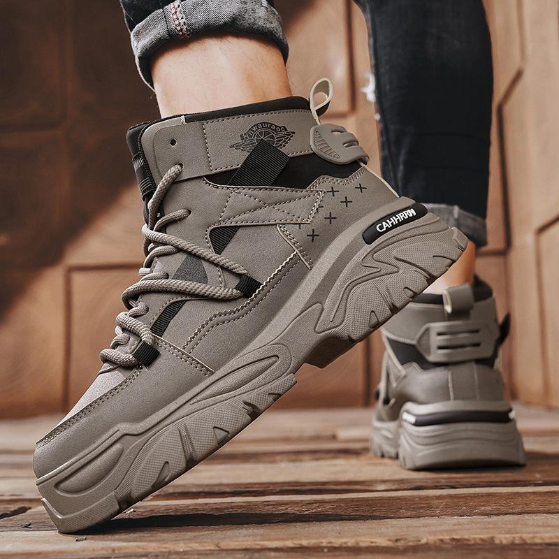 

Martin boots men s 2024 new autumn and winter leisure sports wear-resistant outdoor British style high-top tooling men s boots 44