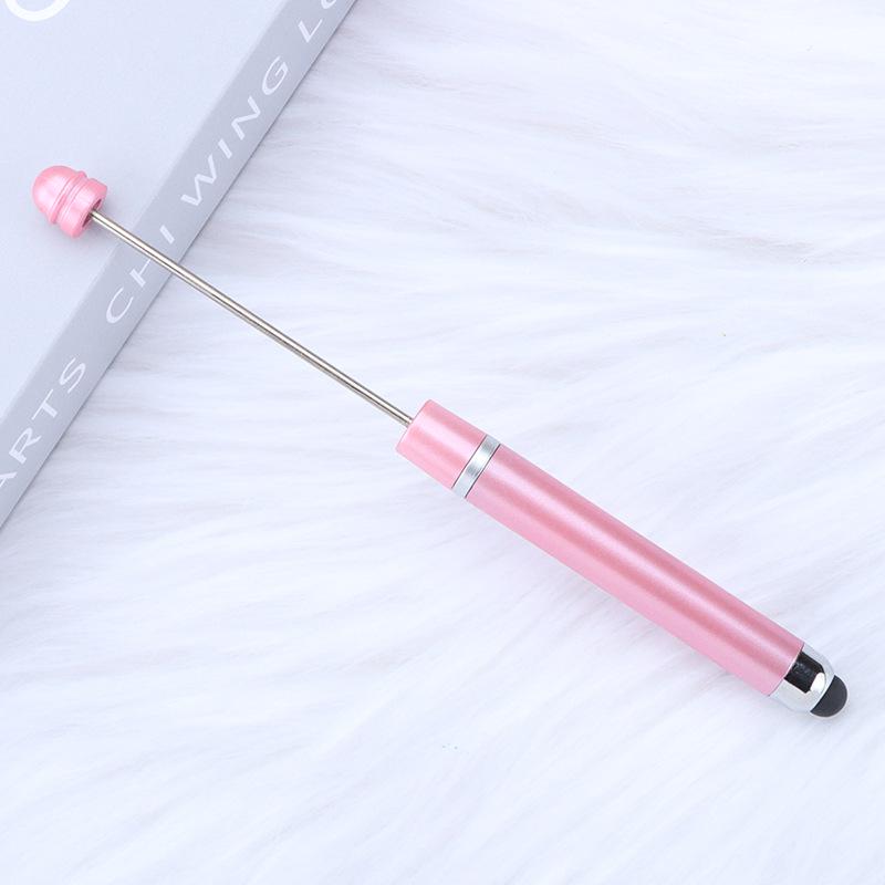 Multi-functional Touch Screen Beading Ballpoint Pen with Extended Rod for DIY Cute Bead Design