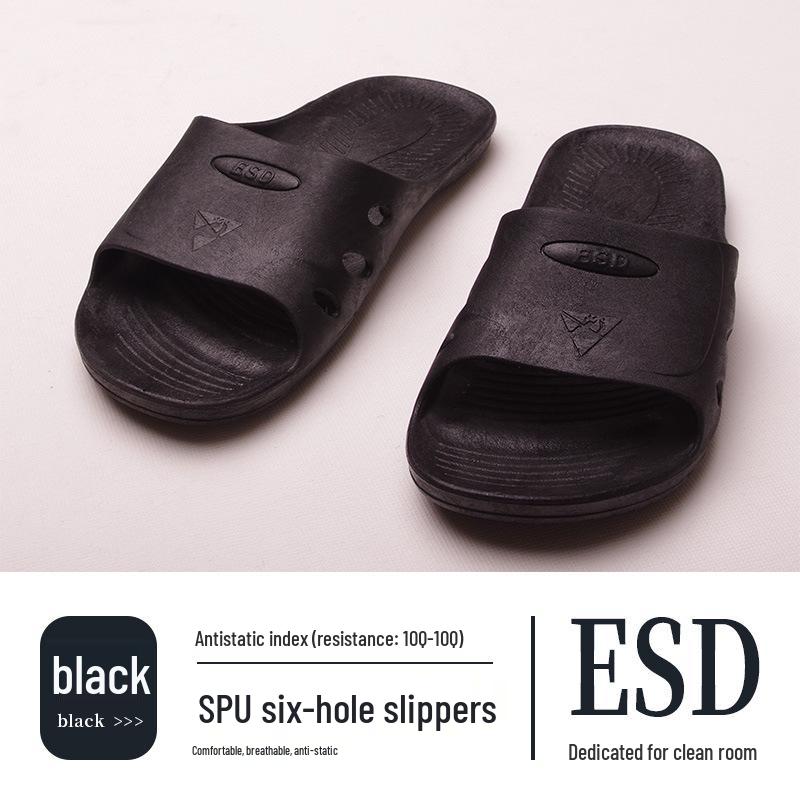 

ESD Yellow Anti-slip Wear-resistant Clean Room Soft Sole Unisex Anti-static Slippers