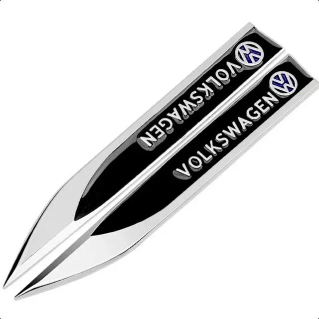 2025 Hot 1PCS 3D Metal Car Body Side Fender Badge For Volkswagen VW Golf 7 6 5 GTD GLI Logo Sticker Emblem Decals Styling Access
