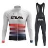 2026 Long-sleeved Cycling Suit Men's and Women's Overalls Road Bicycle Cycling Shirt Quick-drying and Breathable