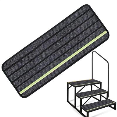 RV Step Rug RV Step Mat Anti-slip Self-stick Pad Protective Rug Carpet Luminous Dustproof for Staircase Camping Car Garage