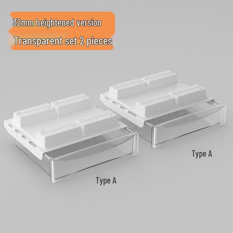 Adjustable Under-Desk Drawer: No Nails, No Drilling, Invisible Storage for Home or Office