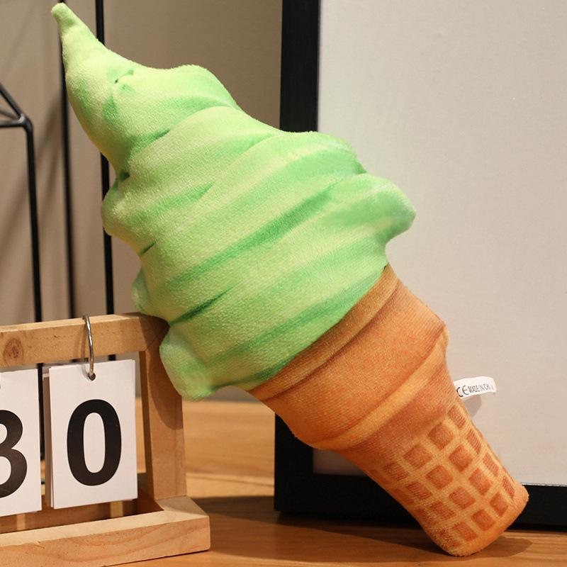 Personalisierte Eiscreme-Simulation, lustiges Waffel-Eiscreme-Kissen, Plüschtier, Eiscreme-Puppe, Requisiten für Tanzaufführungen im Kindergarten