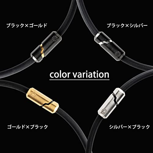 [BANDEL] Bandel Healthcare Bold Necklace Stack Magnetic Necklace 52cm Black/Gold