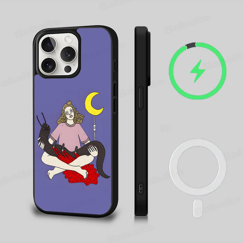 Polly Nor Print Magnetic Phone Case For IPhone 17 Pro Max 16 15 14 Plus 13 12 11 Pro Max For Magsafe Cover
