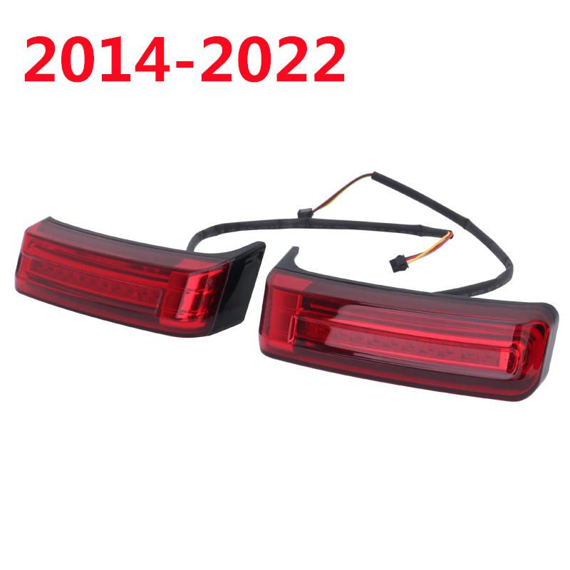 Motorcycle LED Saddlebag Turn Signal Lamp Run Brake Indicator Light For Harley Touring Street Glide Road King Limited CVO 97-22