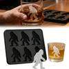 6-Cavity Bigfoot Ice Cube Mold Silicone Ice Maker Tray for Whiskey Cocktail