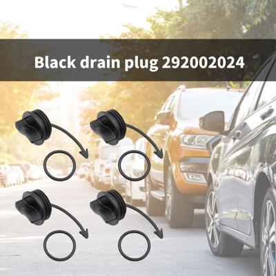 Lot de 4 Bouchons de Vidange d'Eau pour Jet Ski Installation Facile pour Modèles Watercraft Wake Remplace 292002024 292001352 292001320