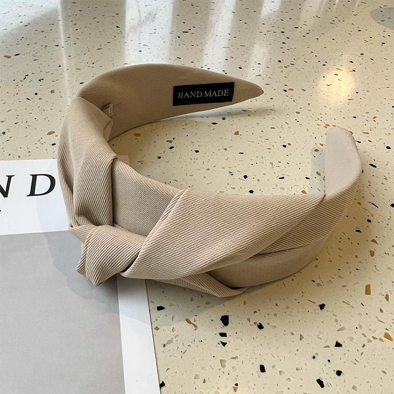 New Knotted Headbands for Women Headdress Girls Vintage Hair Bands Cloth Wide Hairband Soft Hair Hoop Hair Accessories Headwear