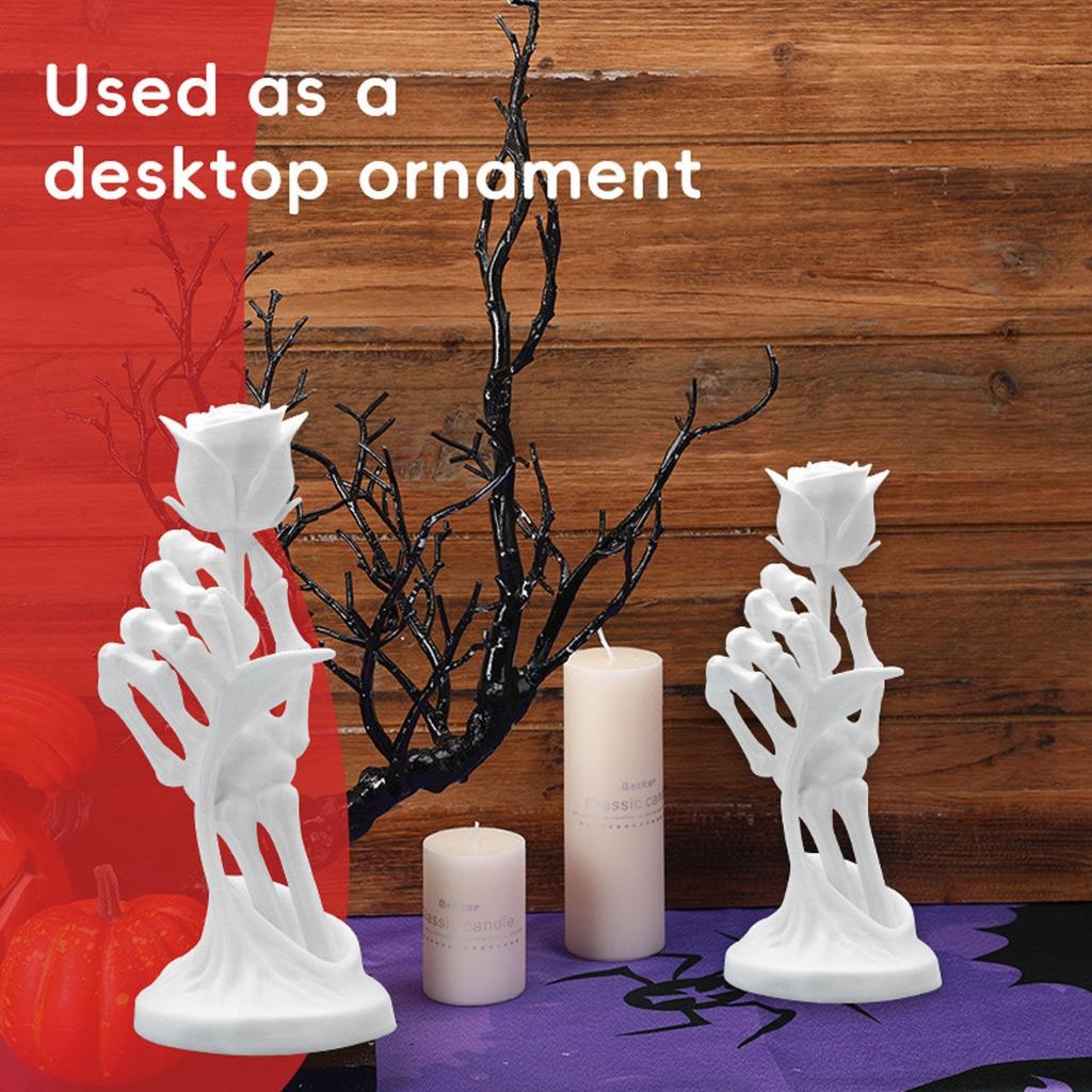 Halloween Creative Rose Skeleton Figurine