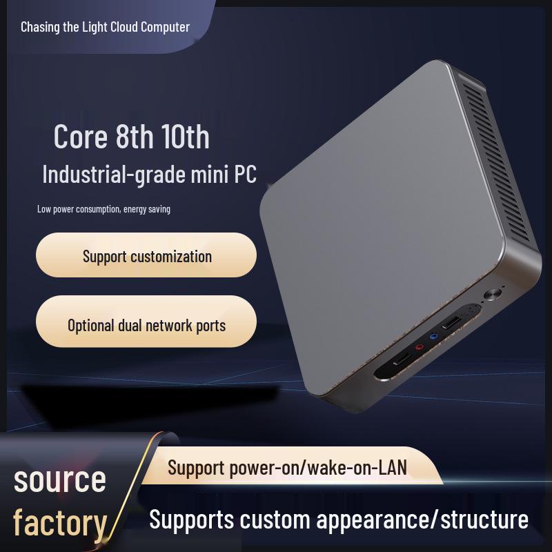 

Промышленный мини-ПК Core i3/i5/i7: 8-е/10-е поколение Облачный терминал Barebone Офисный компьютер i3 8th Gen Industrial Mini PC Barebone