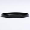 Nakanishi Kogei Round Tray, Black, Plain, 24cm, 3199001