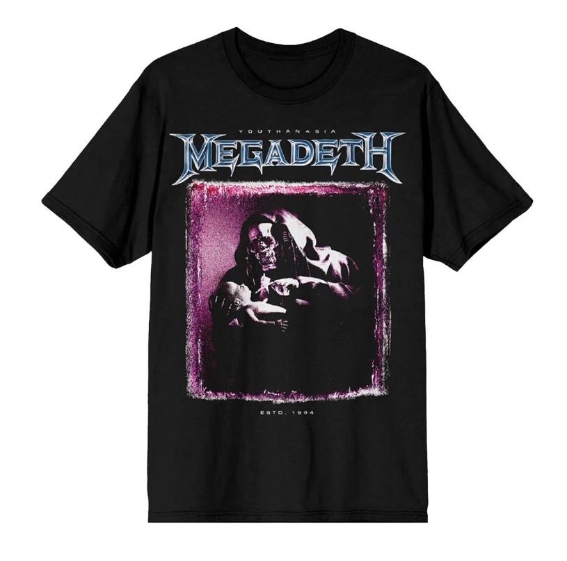 Megadeth T-Shirt Youthanasia The Reckoning Day Black Tee Metal Band Graphic XXXL