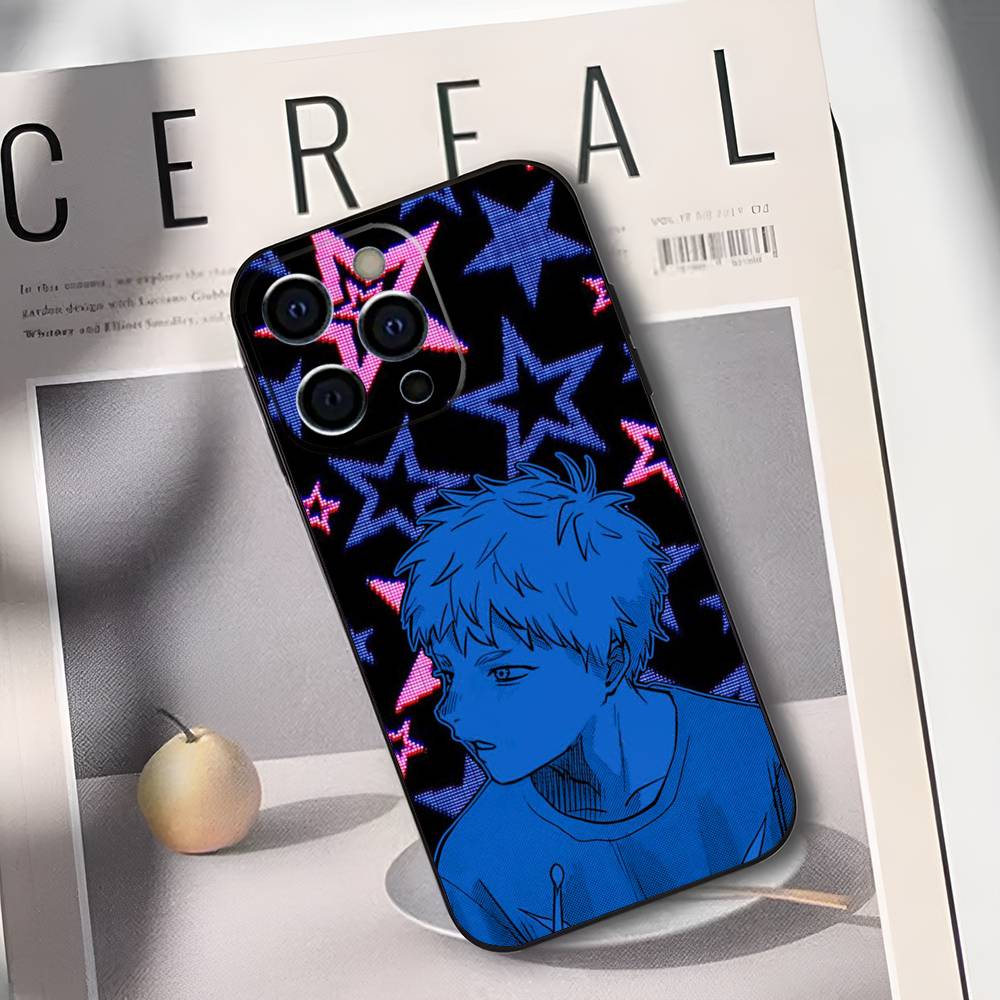 Summer Hikaru D-Died Black Silicone Soft Phone Case for iPhone 17/16/15/14/13/12/11/Plus/Pro/Max/Plus/XS