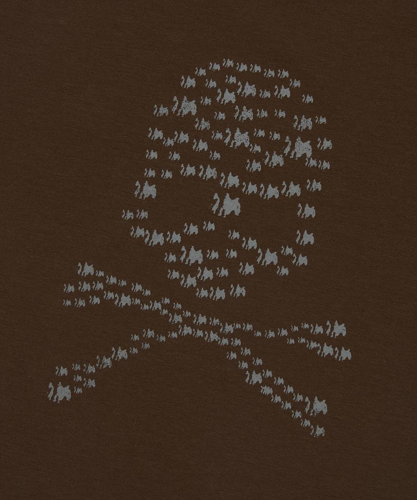 Seuweideu Albino Skull Crop Tee [Brown]