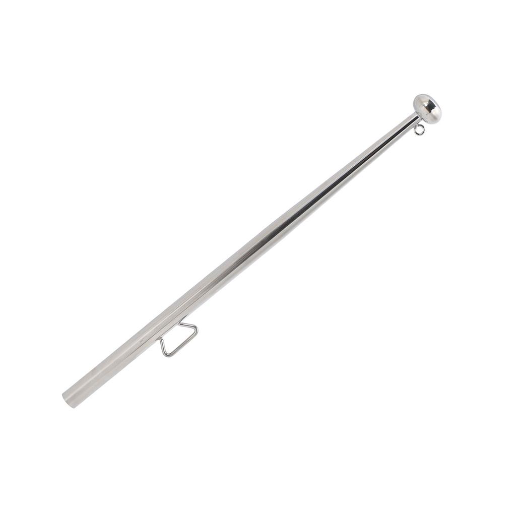 Boat Flag Pole 610mm Length Stable 316 Stainless Steel Rail Mount Flag Pole for Marine Yacht RVs
