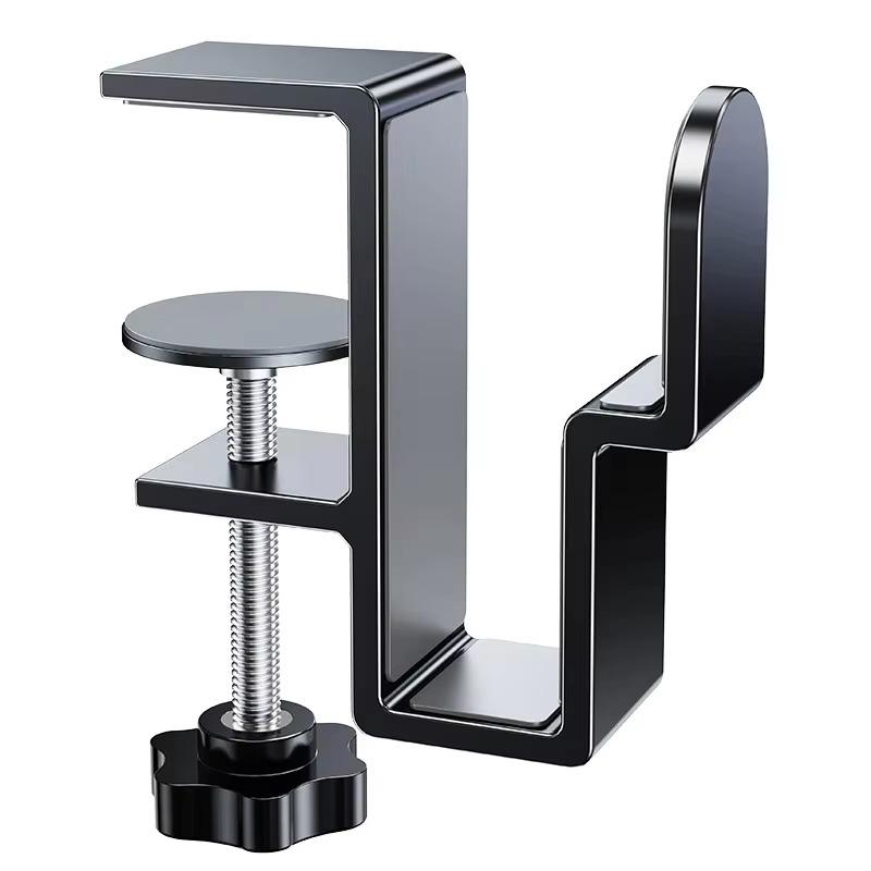 

Eary 2 Pcs/Set Desk Side Storage Adjustable Laptop Holder for Home Office Clamp-on Shelf Tablet Computer Organizer For Bag Hooks