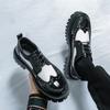 Fashion Thick Bottom Business Derby Shoes Formal Leather Shoes Men's Driving Shoes Wedding Fashion Quality Oxford Pointed Office Shoes
