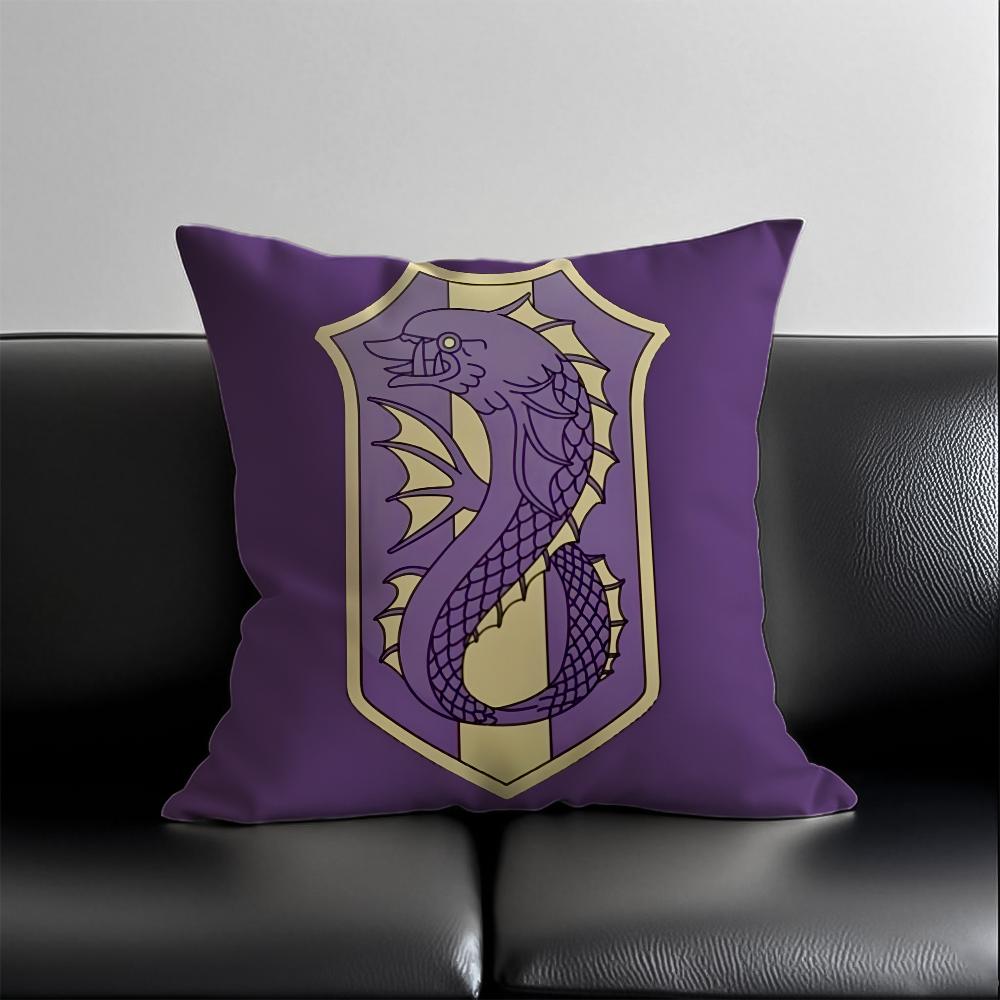 Hot Anime Cartoon Black Clover Pillow Case Anti-Dustmite Pillowcase Invisible Zipper Silky Short Plush Sofa Cushion Cover