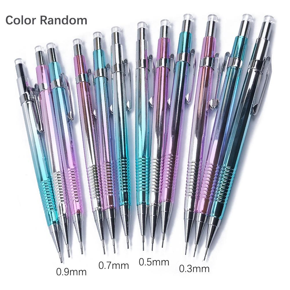 3+1000Pcs Mechanical Pencil Set 0.5/0.7/0.9 mm with Lead Refill for Writing Sketching Drawing Painting School Automatic Pencils