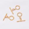 10pcs Non-Fading 24K Vacuum Gold Ot Buckle Bamboo Buckle Head Diy Handmade Bracelet Necklace Connection Ending Buckle Jewelry Buckle