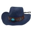 Outdoor Seaside Sunscreen Sun Hat Straw Panama Top Hat New Summer Men'S And Women'S Gender-Neutral Sunshade Straw Hat