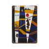Wassily Metal Signs Kandinsky Geometric Wall Art Posters Decor Modern Abstract Style Tin Signs Picture for Bar Living Room