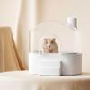 Clearly View 360Degree Hamster Sand Bath House SplashProof Base For Exploration Sleep Hideouts Easy Cleaning Maintenance