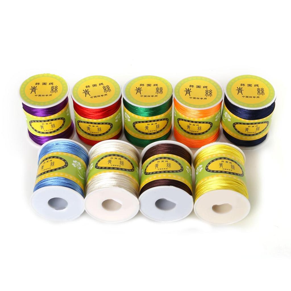 70Meter Korean Silk Cord Thread Knot China Bow Beading Bracelet Braided DIY Jewelry